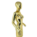 Luxury Gold Female Mannequin - Eye-Catching Display with Stable Metal Base