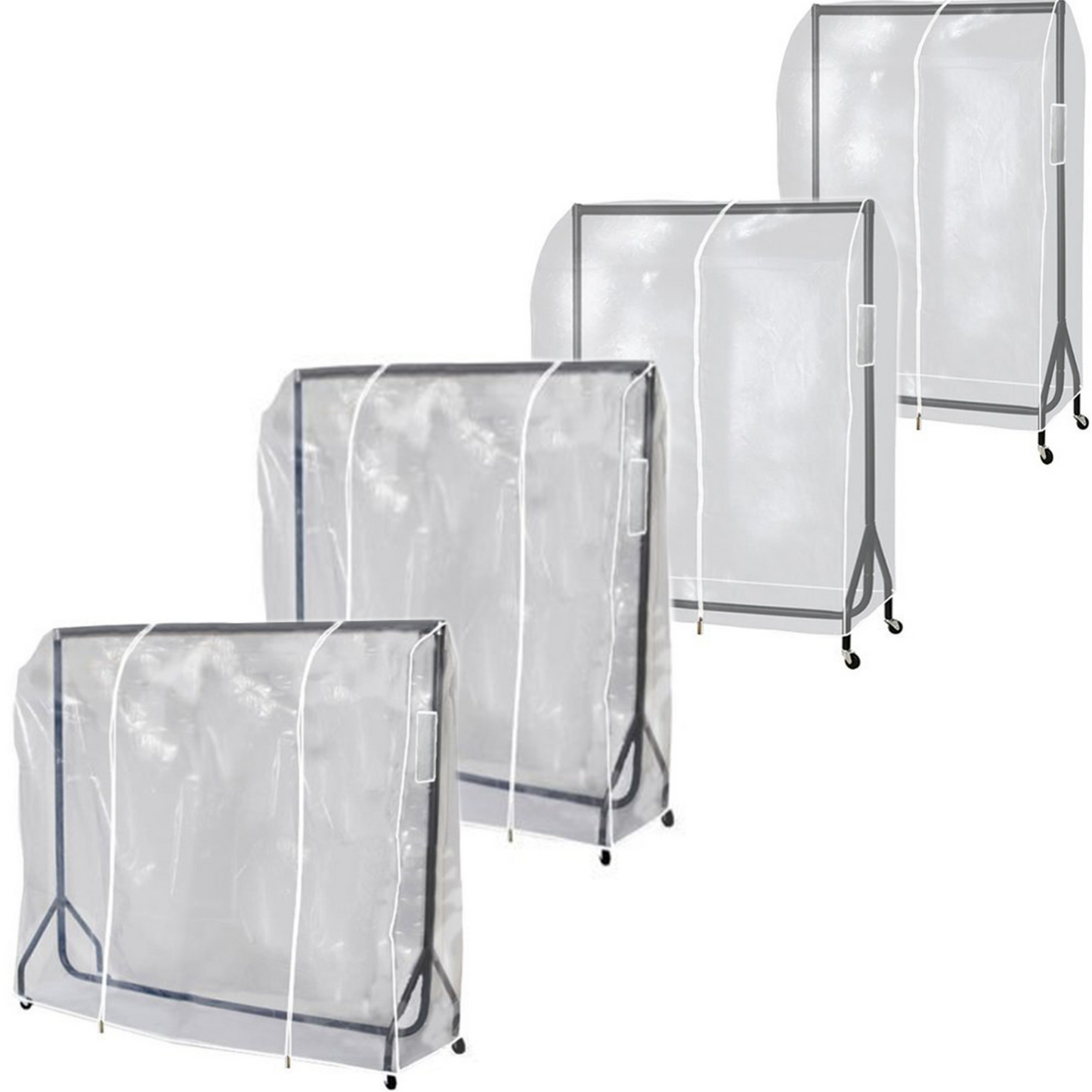 Clear Quality Clothes Garment Rail Protective Waterproof Cover