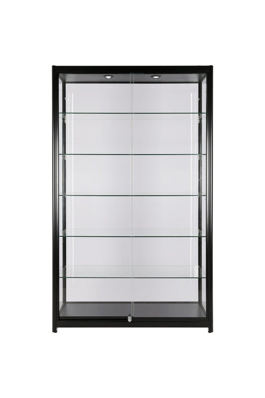 New Black Aluminium Tall Cabinet Showcase 80cm Display Retail Shop Fitting