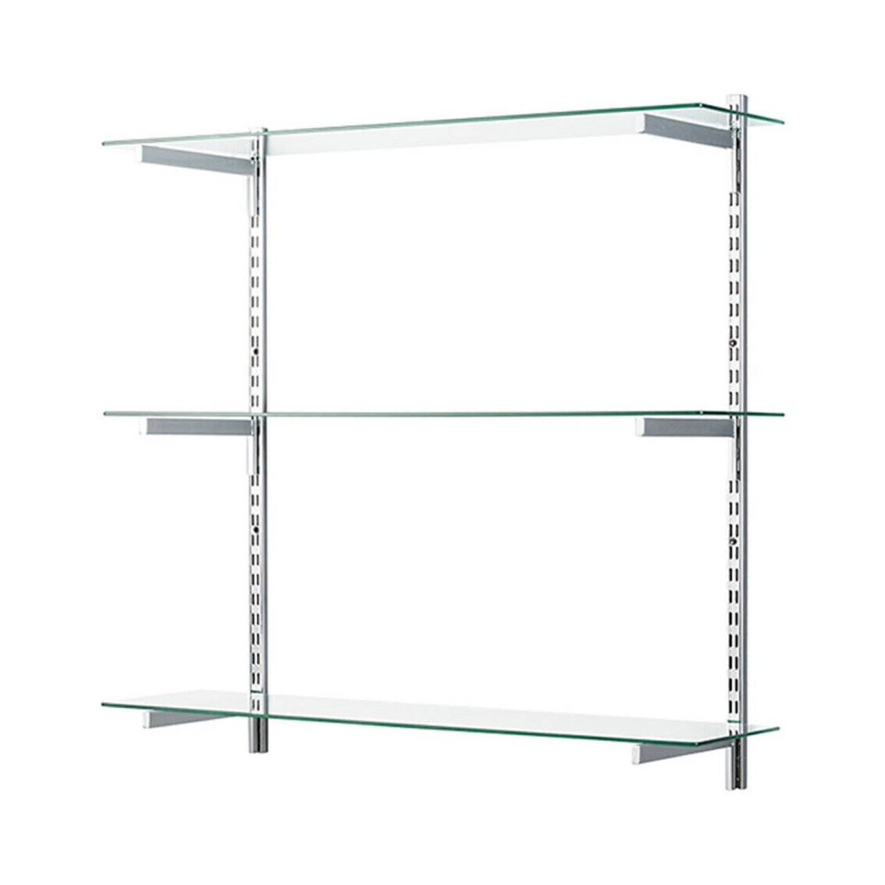 Glass Twin Slot Shelves