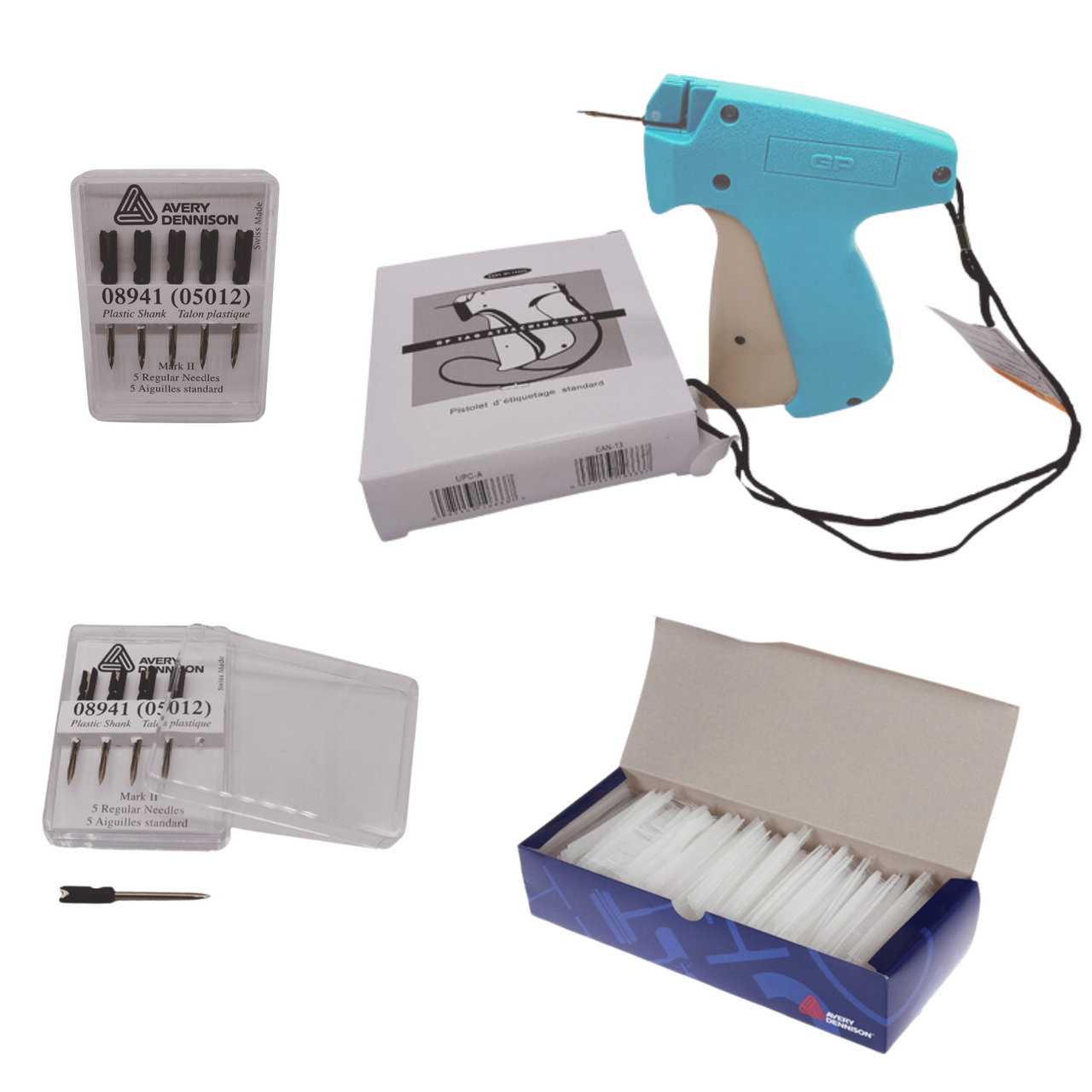 GP Standard Tagging Gun System, Barbs Kimble Tag Label for Clothes Sock, Needle