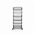 Black  Heavy Duty 6 Tier Stackable Display Basket