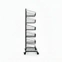 Black  Heavy Duty 6 Tier Stackable Display Basket