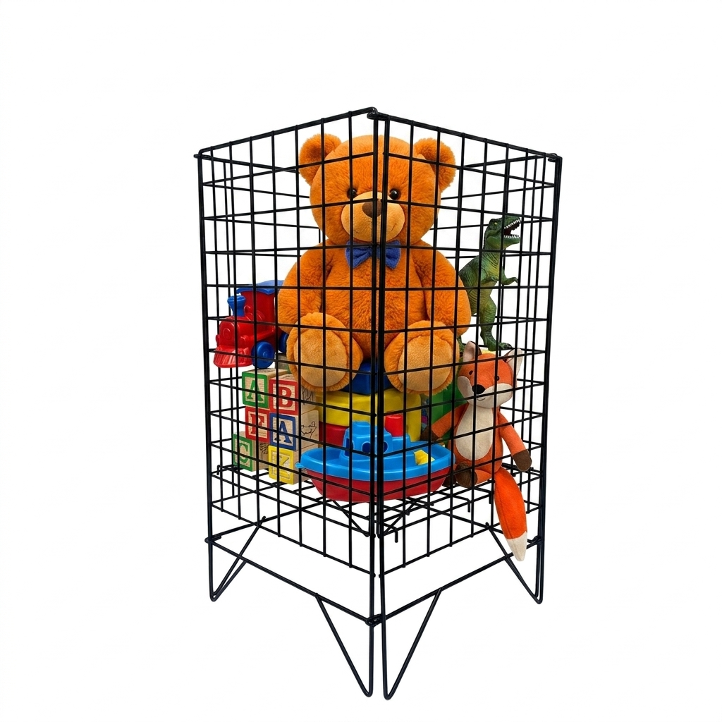 Black Dump Bin Basket Retail Merchandising Display Storage Bin