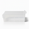 Long Slatbox Shelfbox Storage Bin – Heavy Duty Slatwall Display Box for Shop