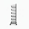 Black  Heavy Duty 6 Tier Stackable Display Basket