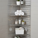 Chrome  Corner Grid Mesh Display Unit – Heavy Duty