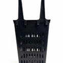 68L Shopping Basket with Wheels & Extendable Handle Plastic Rolling Retail Basket 5 Colours