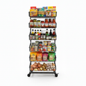 Black  Heavy Duty 6 Tier Stackable Display Basket