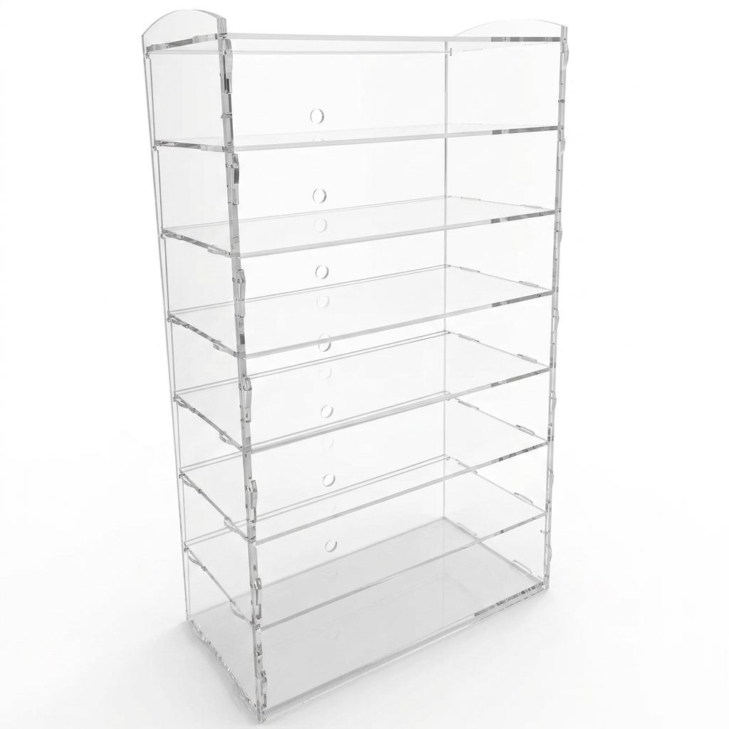 Clear Acrylic Bakery Pastry Display Case Stand – Countertop Cake, Donut, Cupcake & Dessert Display Cabinet