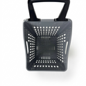 68L Shopping Basket with Wheels & Extendable Handle Plastic Rolling Retail Basket 5 Colours