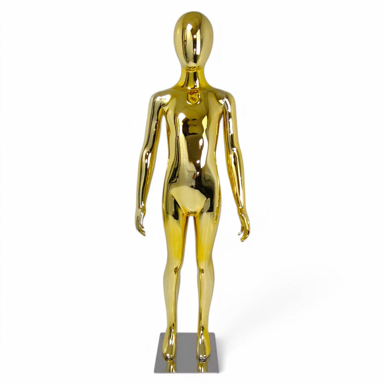 Child Gold Mannequin: Eco-Friendly Design with Rotatable Arms for Retail Display
