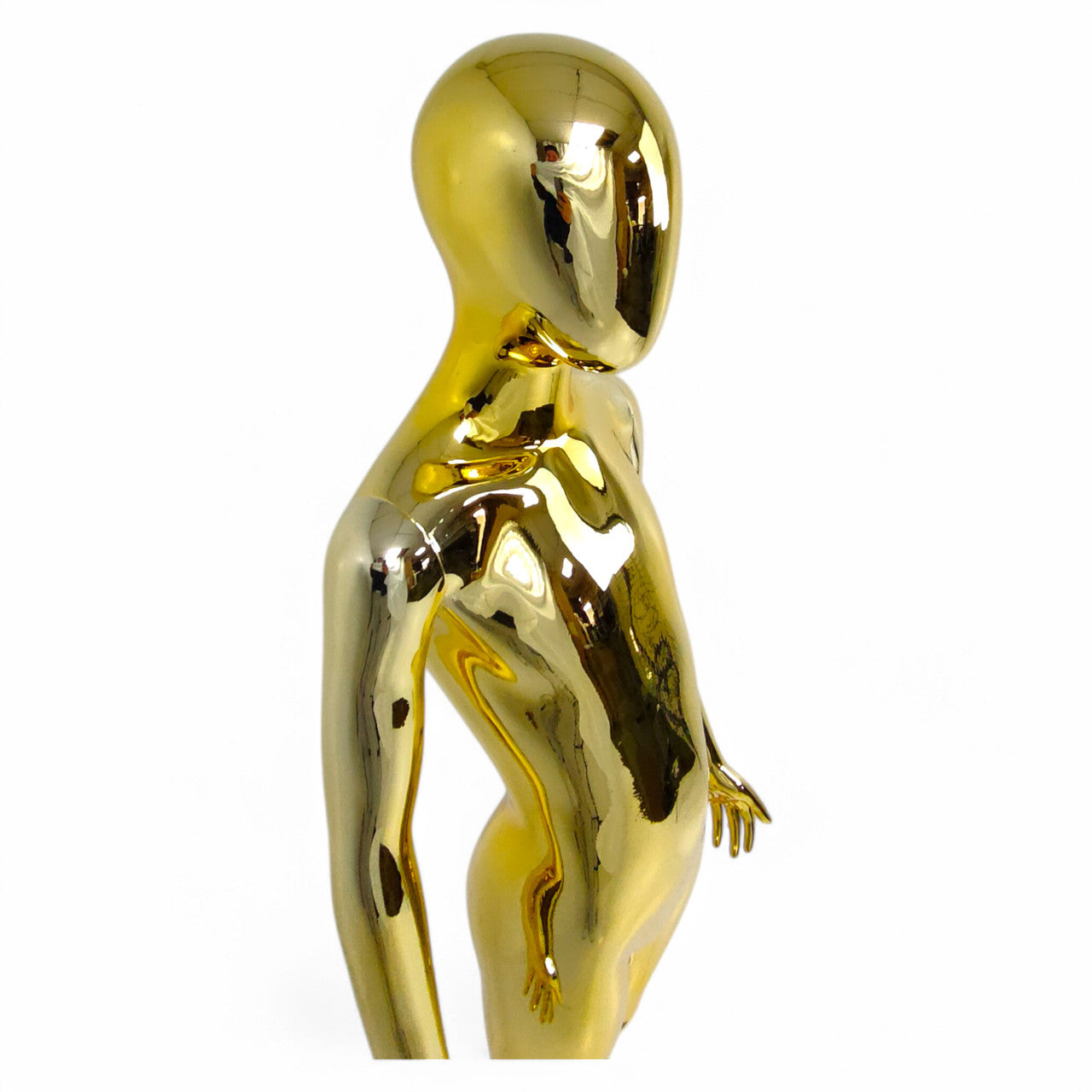 Child Gold Mannequin: Eco-Friendly Design with Rotatable Arms for Retail Display