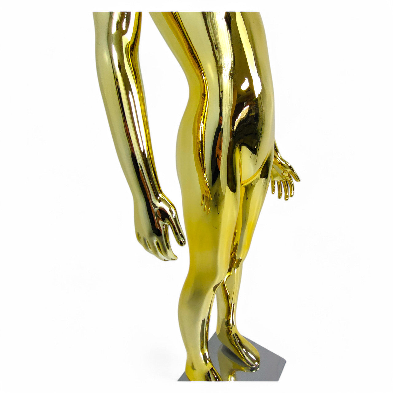 Child Gold Mannequin: Eco-Friendly Design with Rotatable Arms for Retail Display