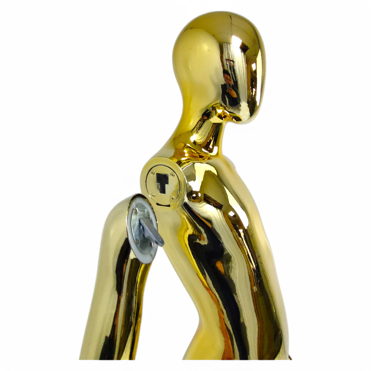 Child Gold Mannequin: Eco-Friendly Design with Rotatable Arms for Retail Display