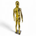 Child Gold Mannequin: Eco-Friendly Design with Rotatable Arms for Retail Display