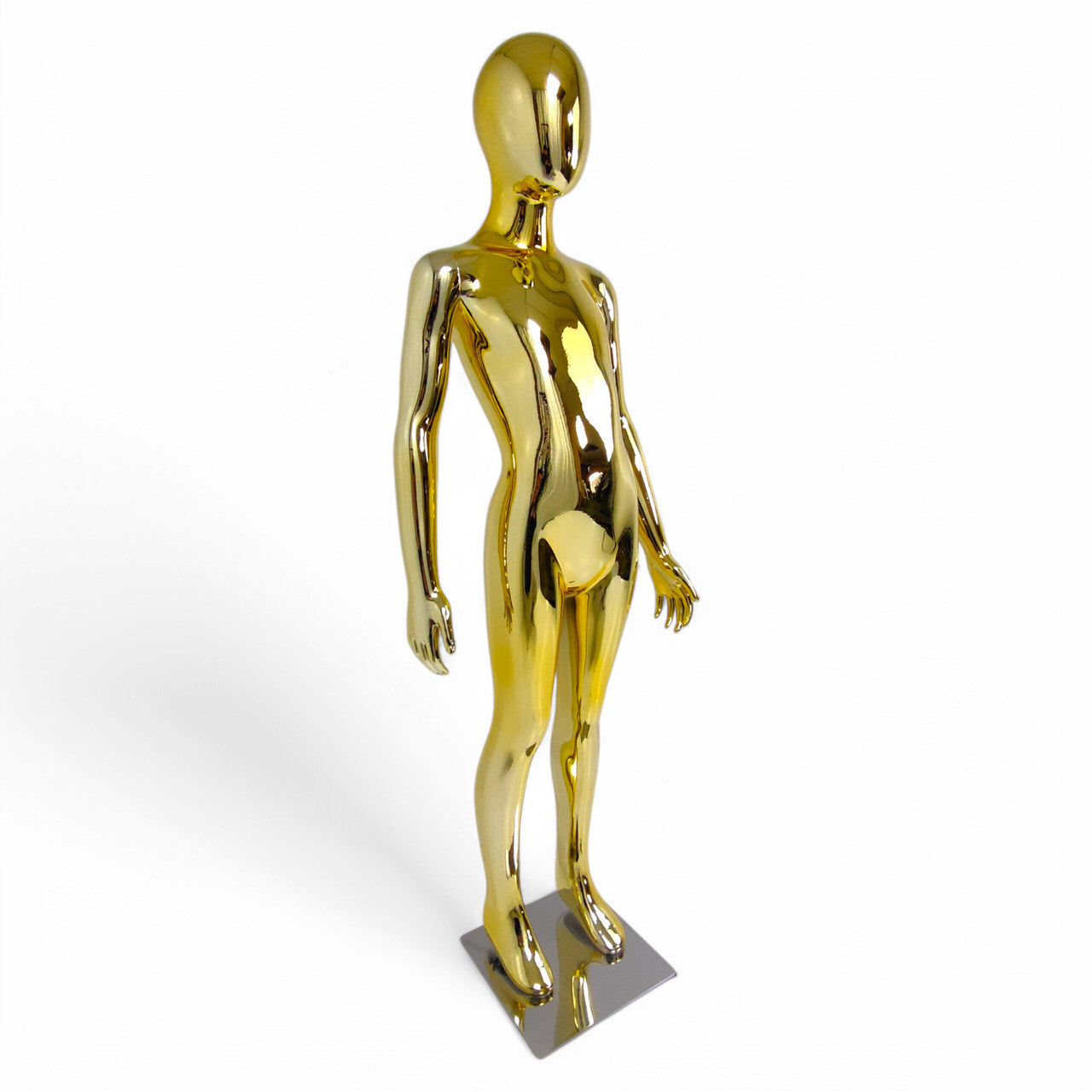 Child Gold Mannequin: Eco-Friendly Design with Rotatable Arms for Retail Display