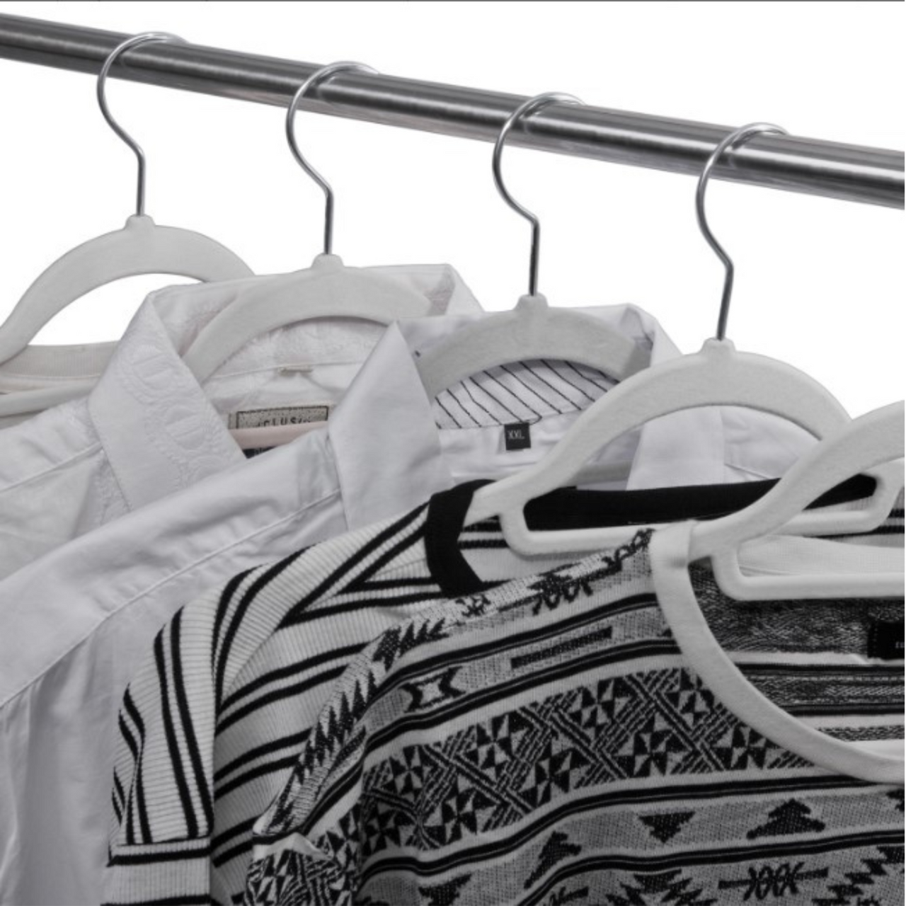 Grey Velvet Coated Hangers