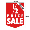 1/2 PRICE SALE NOW ON Double-Sided Hanging Sign