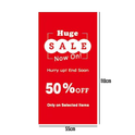 HUGE SALE NOW ON 25% - 50% - 75% Poster Window Display Sign