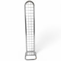 Chrome Gridmesh Tower Display for Retail & Exhibitions, Easy Assembly & Storage