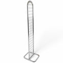 Chrome Gridmesh Tower Display for Retail & Exhibitions, Easy Assembly & Storage