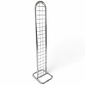 Chrome Gridmesh Tower Display for Retail & Exhibitions, Easy Assembly & Storage