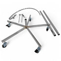 Chrome Spiral Clothes Rail Display Stand with Castors