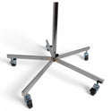 Chrome Spiral Clothes Rail Display Stand with Castors