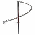 Chrome Spiral Clothes Rail Display Stand with Castors