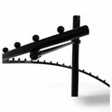 Black Spiral Clothes Rail Display Stand with Castors