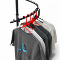 Black Spiral Clothes Rail Display Stand with Castors