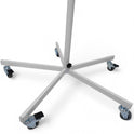 White Spiral Clothes Rail Display Stand with Castors
