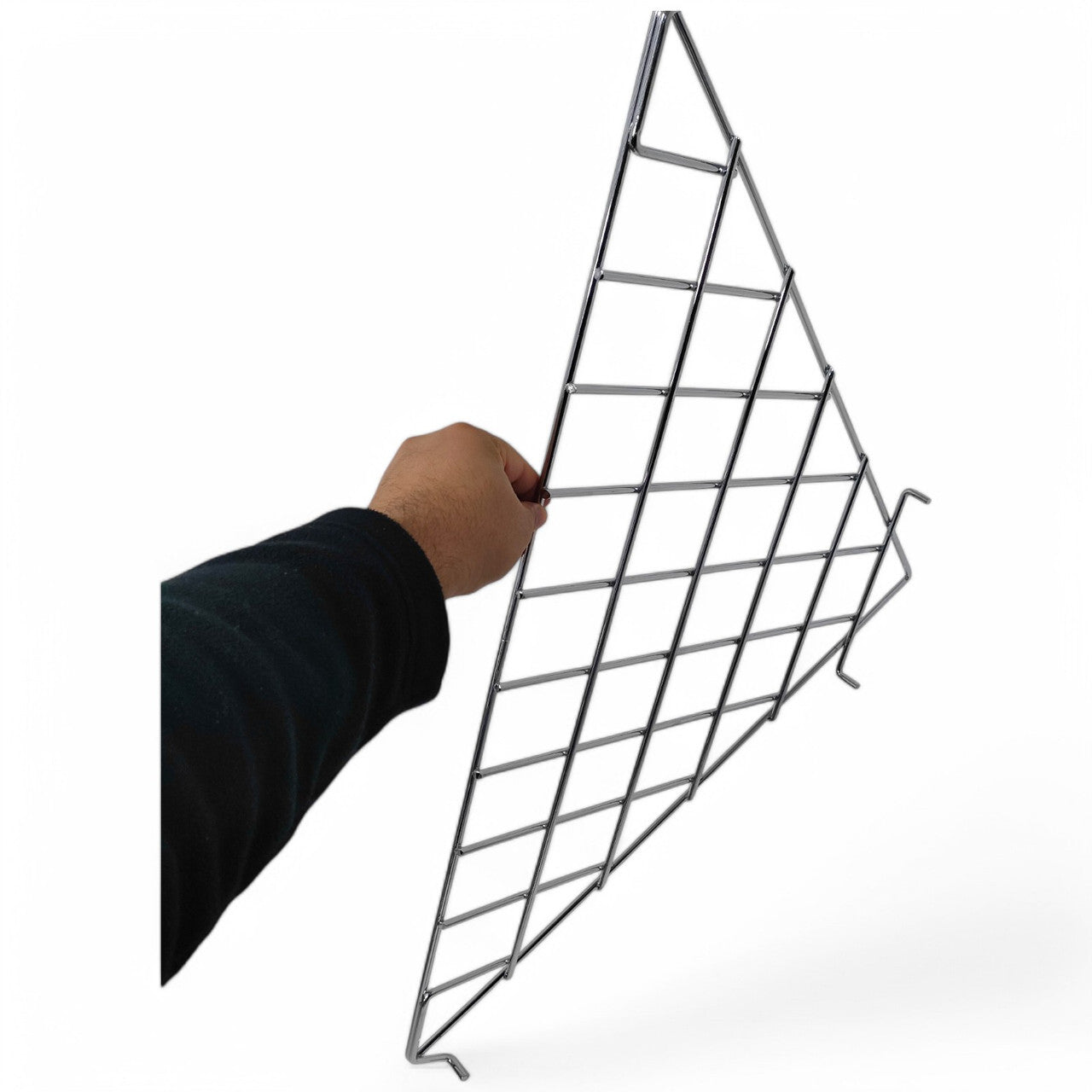 Triangular Shelf For Grid Mesh Panels
