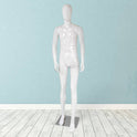 Male Plastic Display Egg Head Mannequin – White 190cm