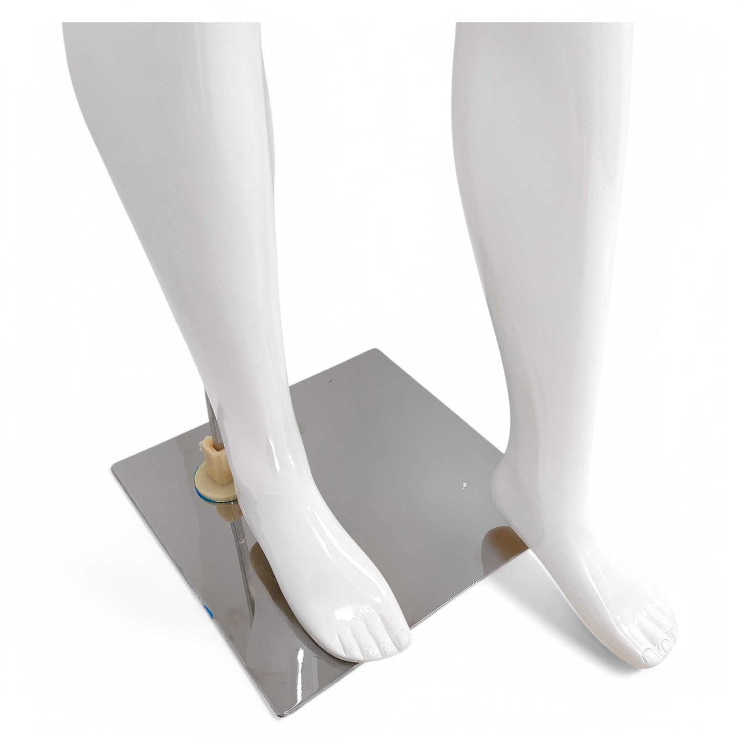 Male Plastic Display Egg Head Mannequin – White 190cm