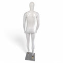 Male Plastic Display Egg Head Mannequin – White 190cm