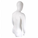 Male Plastic Display Egg Head Mannequin – White 190cm
