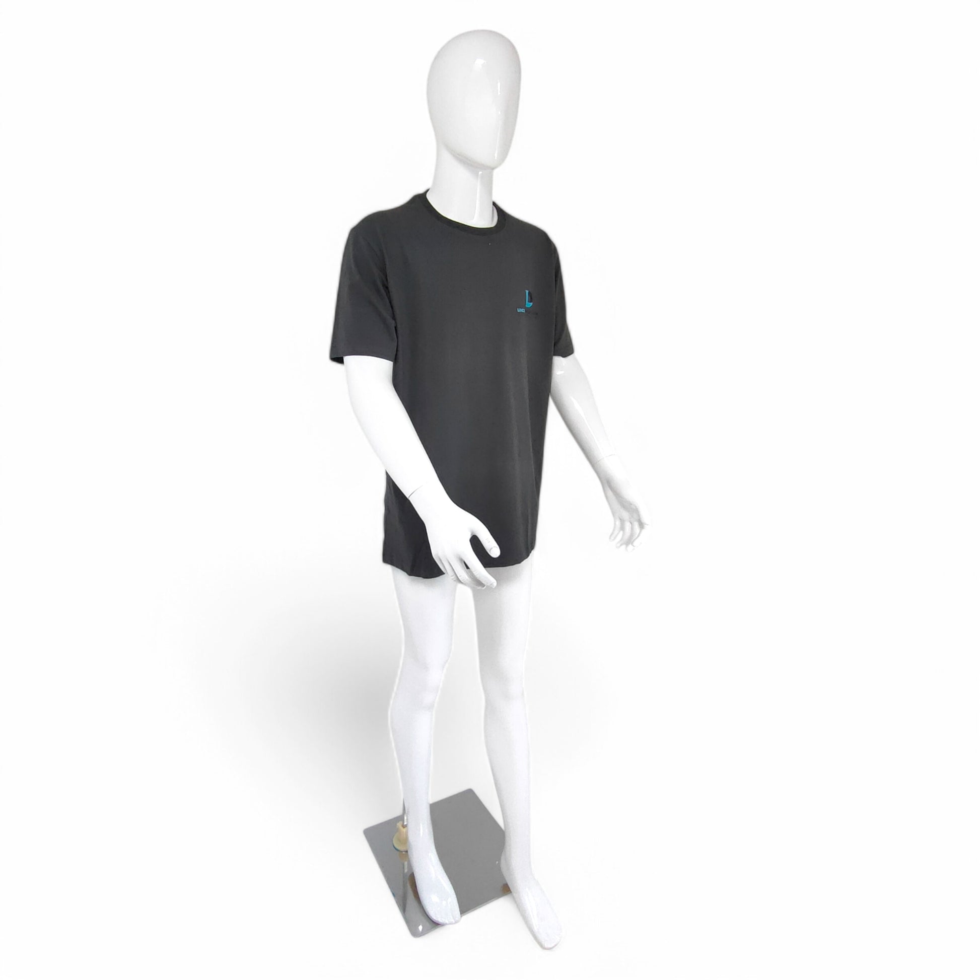 Male Plastic Display Egg Head Mannequin – White 190cm