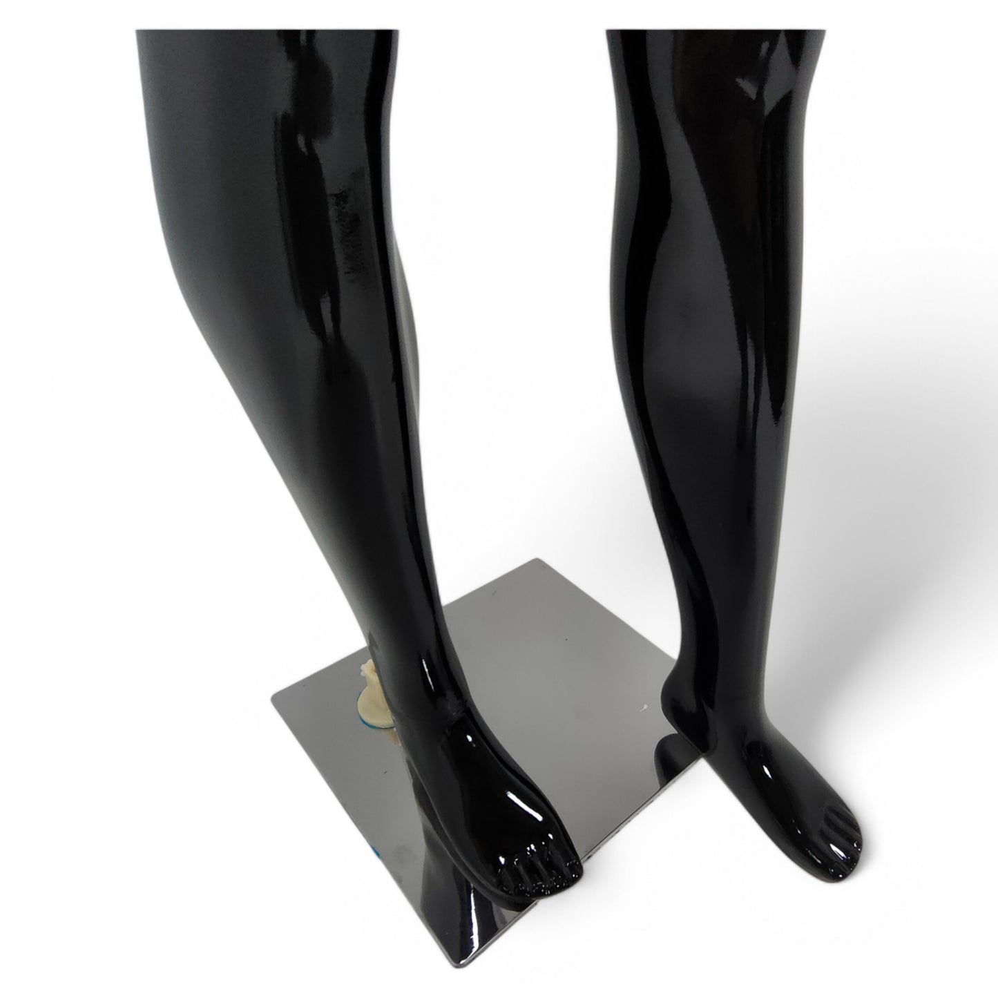 Male Plastic Display Egg Head Mannequin – Black 190cm