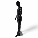 Male Plastic Display Egg Head Mannequin – Black 190cm