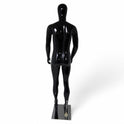 Male Plastic Display Egg Head Mannequin – Black 190cm
