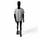 Male Plastic Display Egg Head Mannequin – Black 190cm