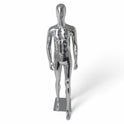 Male Plastic Display Egg Head Mannequin – Chrome 190cm