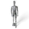Male Plastic Display Egg Head Mannequin – Chrome 190cm