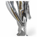 Male Plastic Display Egg Head Mannequin – Chrome 190cm