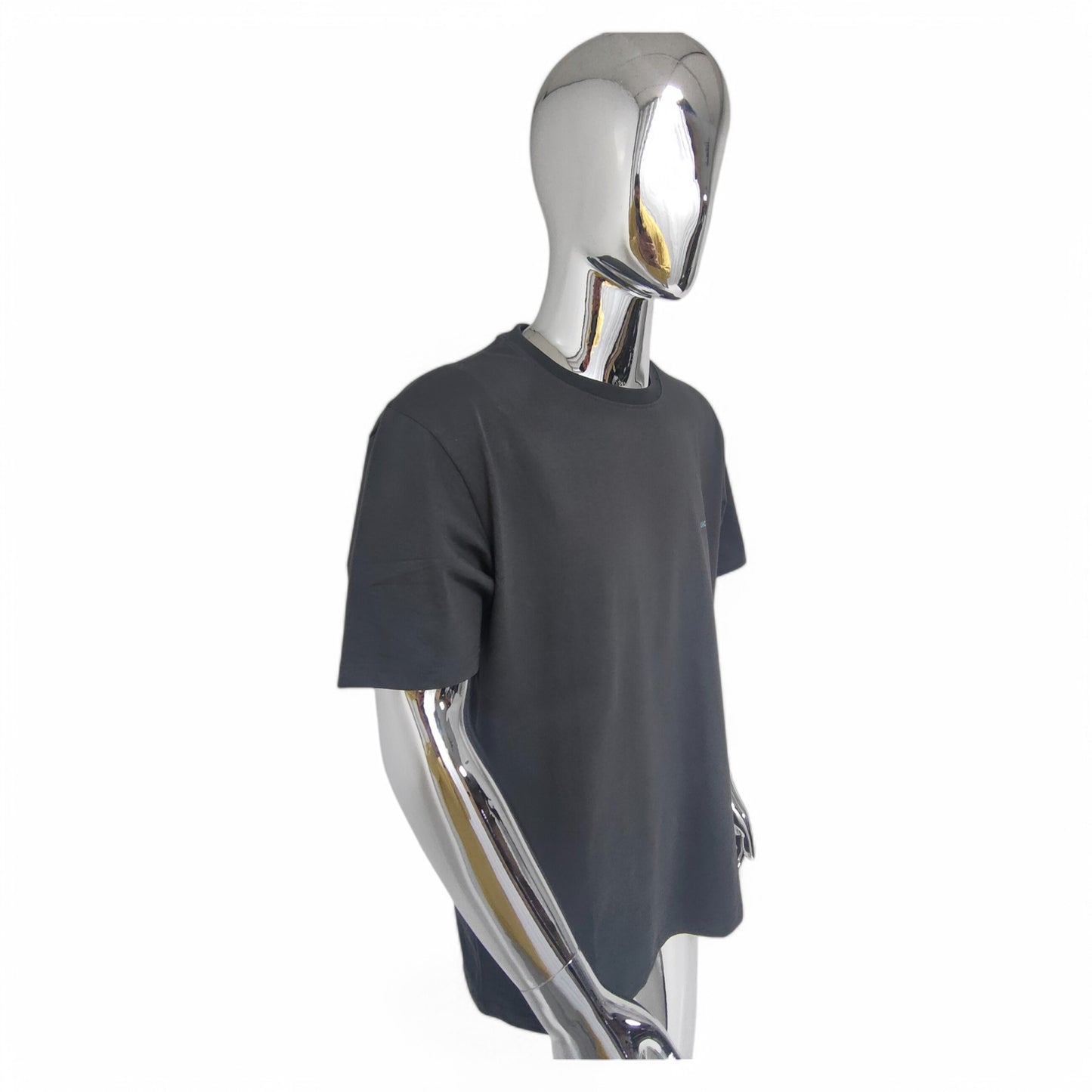 Male Plastic Display Egg Head Mannequin – Chrome 190cm