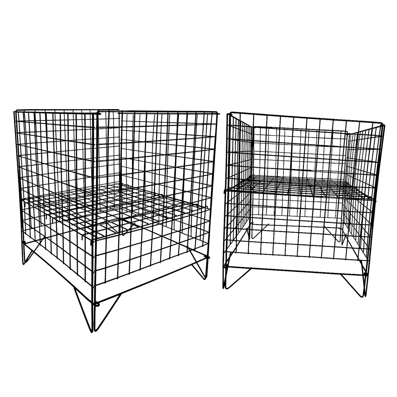Black Dump Bin Basket Retail Merchandising Display Storage Bin