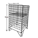 Black Dump Bin Basket Retail Merchandising Display Storage Bin