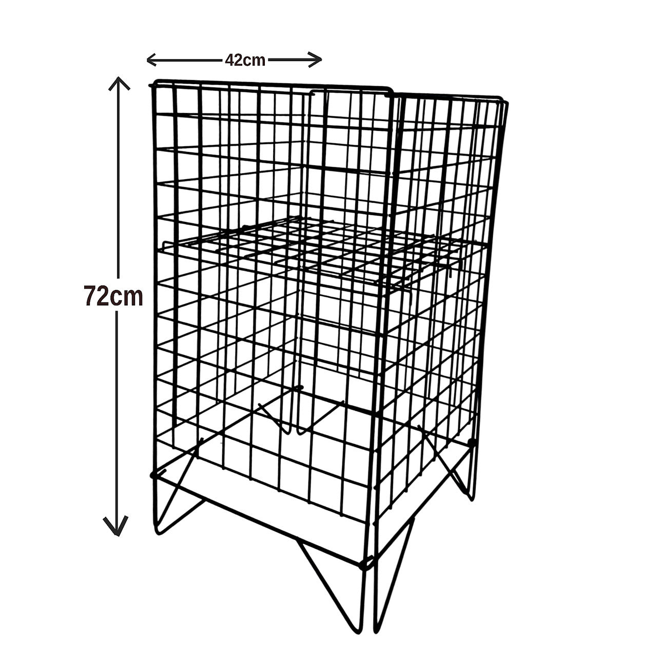 Black Dump Bin Basket Retail Merchandising Display Storage Bin